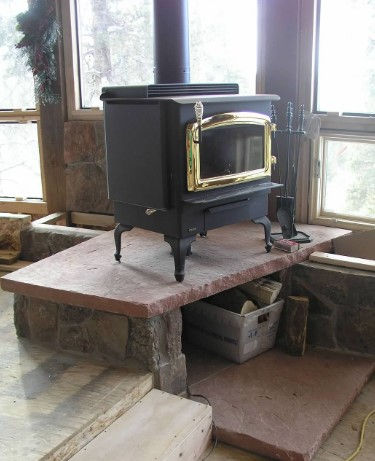 brennan masonry wood stove perch