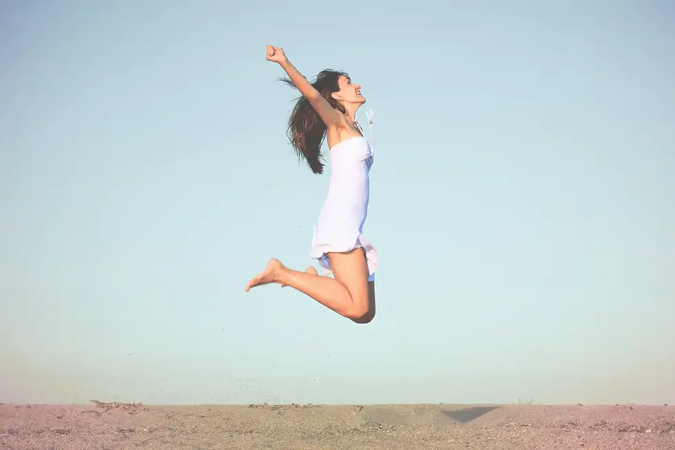 how to get motivated - girl jumping