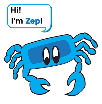 Zep the MD Blue Crab Mascot