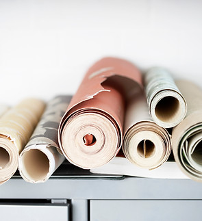 Rolled Wallpaper Display