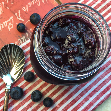 Instant Pot Blueberry Maple Compote .