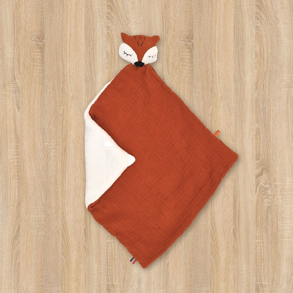 Miniature : Doudou lange renardou terracota