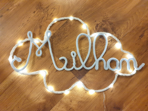 Prénom Ou Mot De 7 Lettres En Laine Réalisé Au Tricotin - France