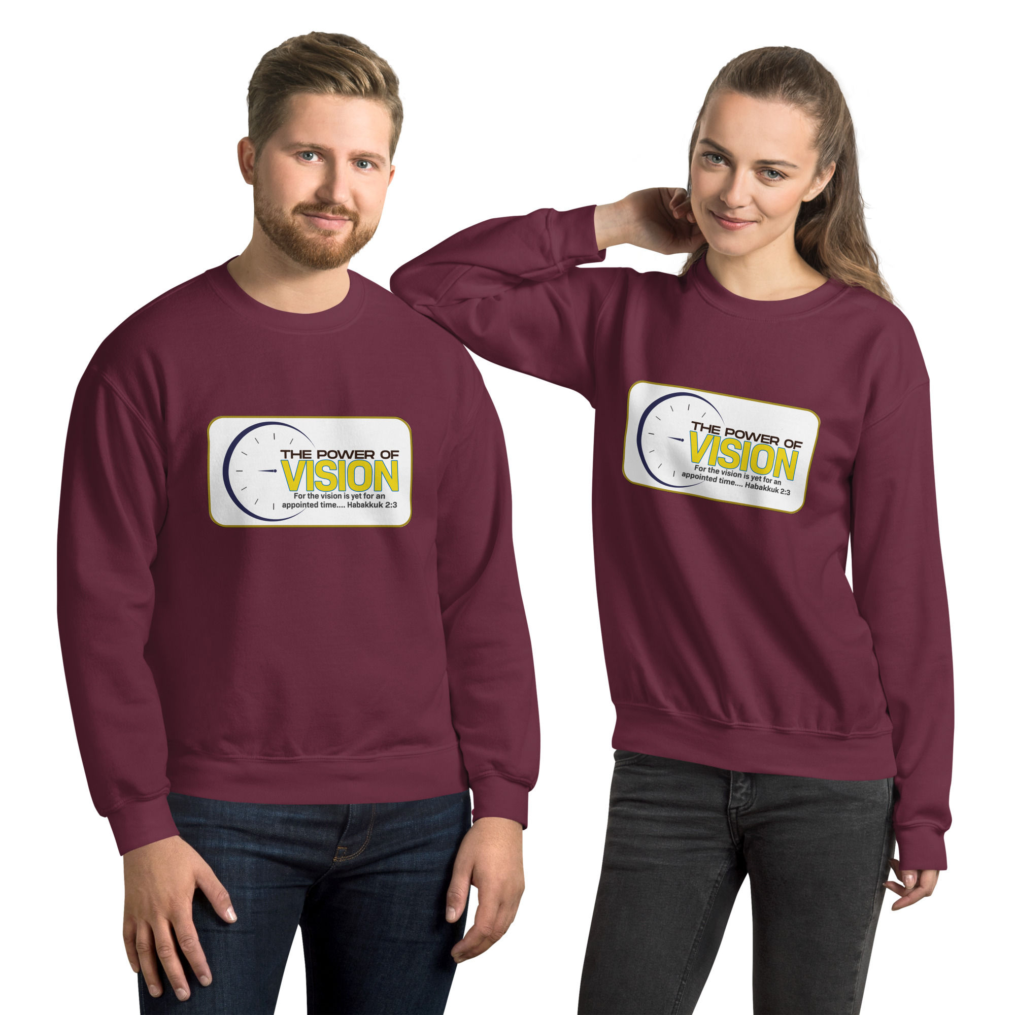 The Power of Vision - The vision is for an appointed time... - Unisex Sweatshirt
