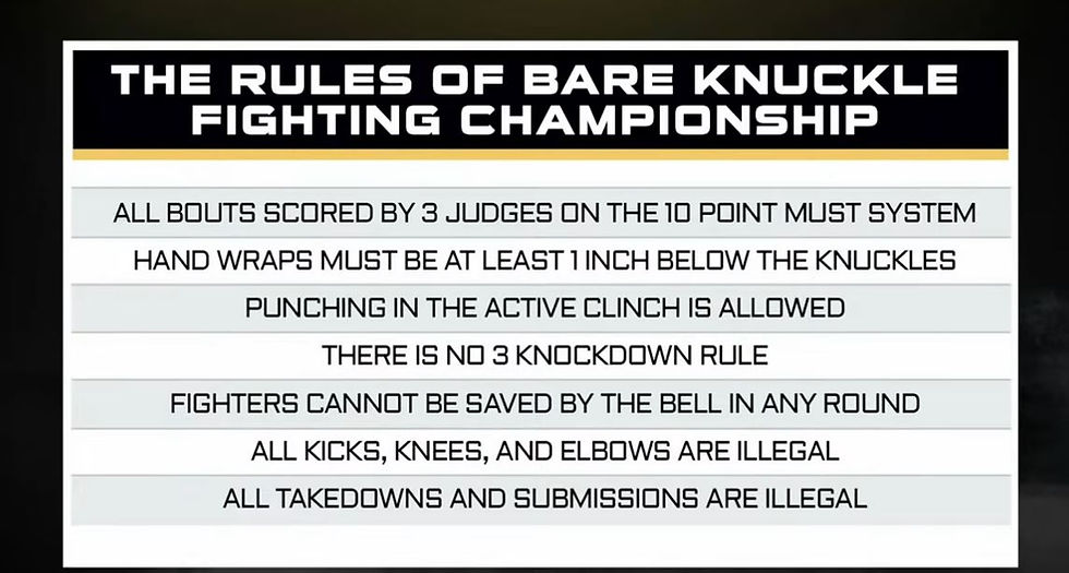 bkfc rules