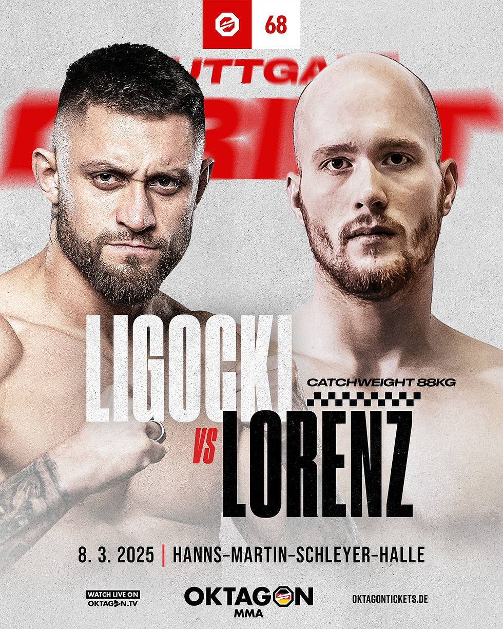 MMA bout poster