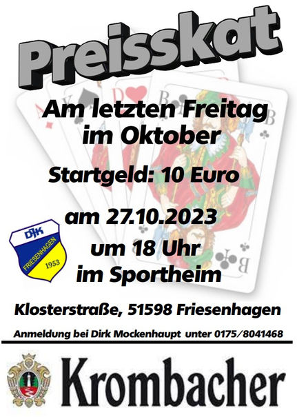 Einladung zum Preisskat