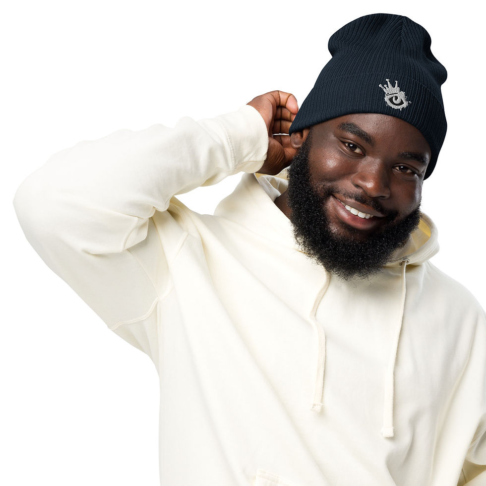 Miniatura: Organic ribbed beanie