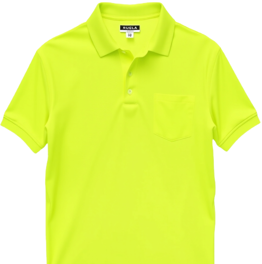 Thumbnail: Lime short-sleeve moisture-wicking jersey polo shirt by Kulu Wear