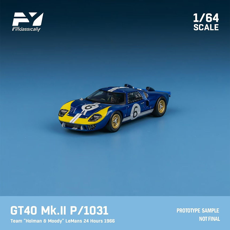 Thumbnail: Findclassically 1:64 LeMans 24H GT40 MK I Muscle Classic Car Alloy Simulation mo