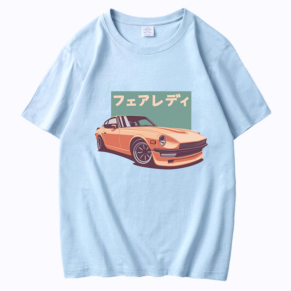 Thumbnail: JDM T-shirts Japanese Retro Car Print 100% Cotton O-Neck Summer CRX Harajuku Ove