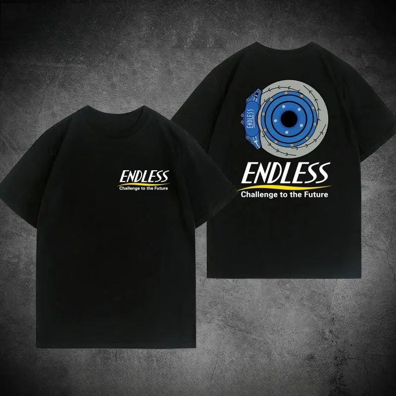 Thumbnail: New JDM Modified Car Endless Brake T-shirt Breathable Sweat Absorption Short-sle