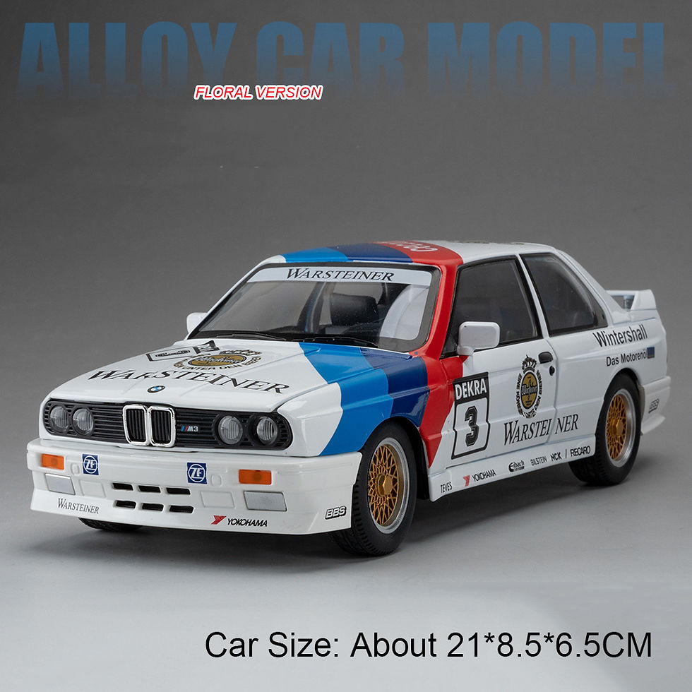 Thumbnail: 1:24 Scale GTR-R34 M3 Sports Car Model Toy Shock Absorption Pull Back Supercar M