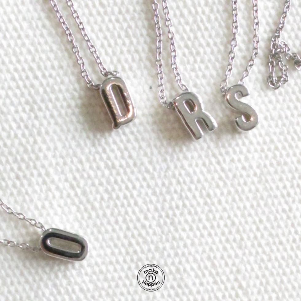 ภาพขนาดย่อ: Initial Necklace (สร้อยเงินพร้อมจี้ตัวอักษร)