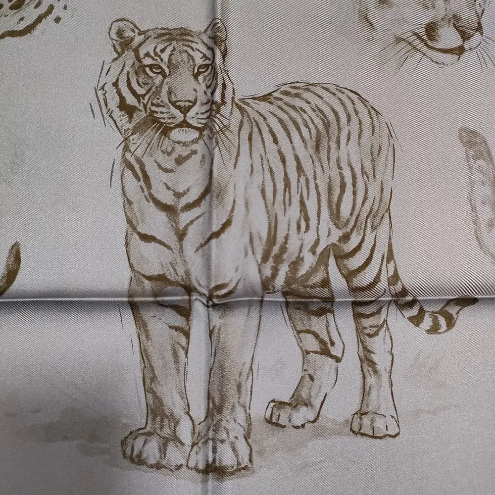 Thumbnail: Hermes carre 90x90 Dans l'atelier de Robert Dallet