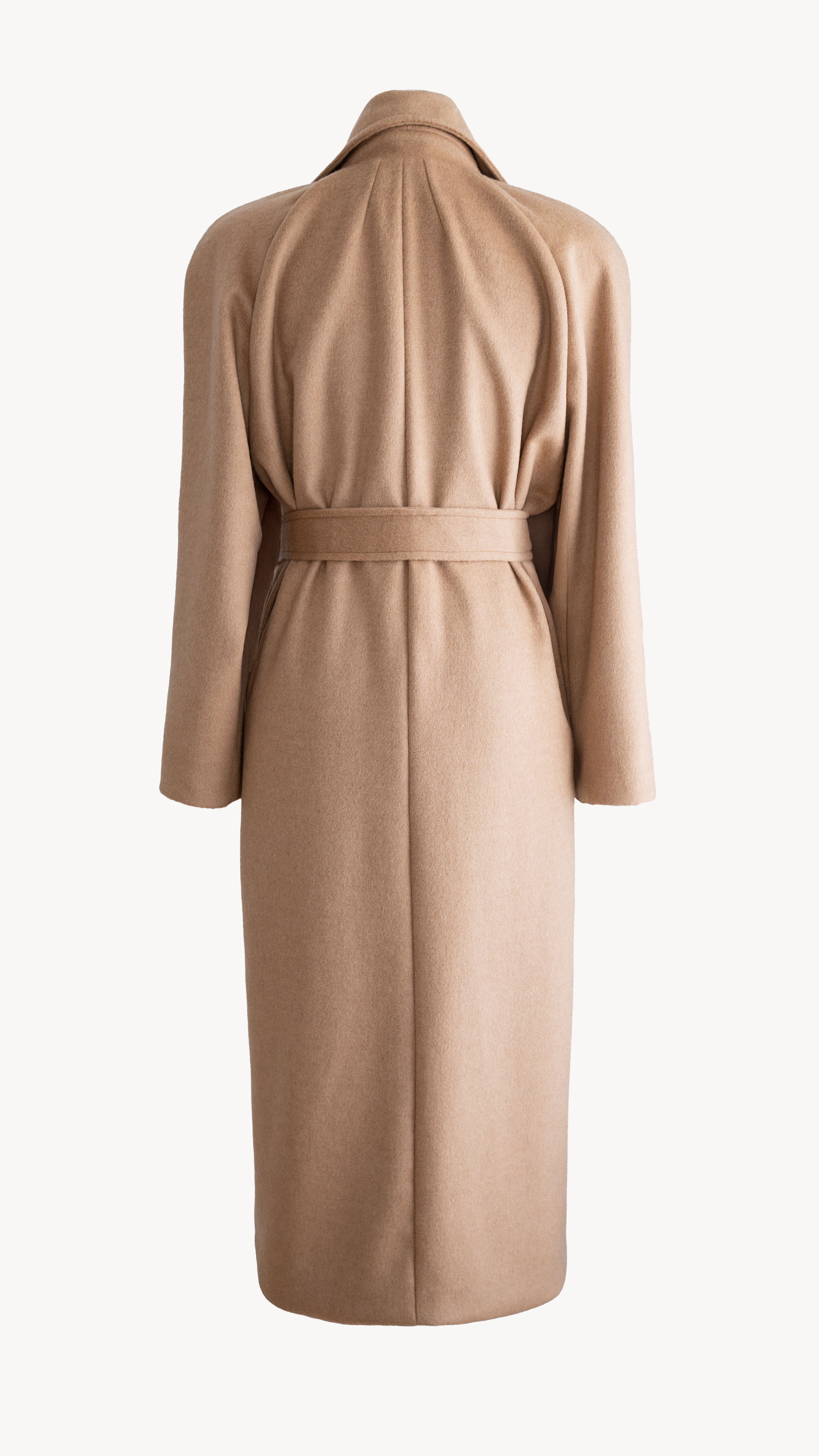 Abrigo camel elegante para mujer, confeccionado en pelo de camello natural – prenda de lujo y estilo minimalista