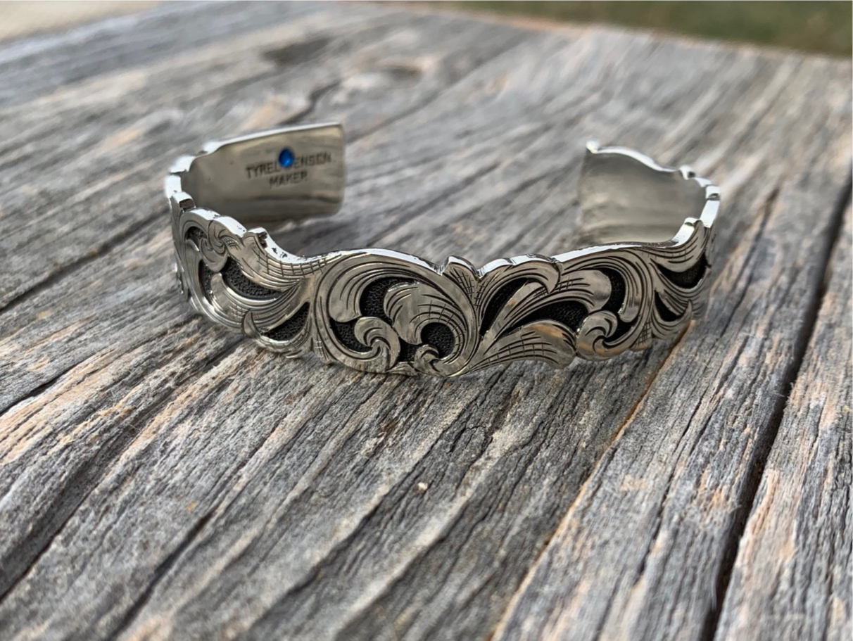 Engraved cuff bracelet 