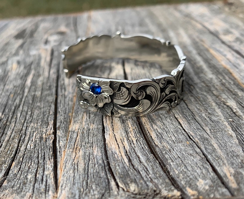 Thumbnail: Engraved cuff bracelet 