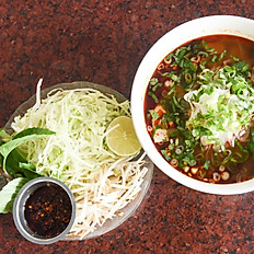 P13. Bún Bò Huế - Hue Style Spicy Beef & Pork Noodle