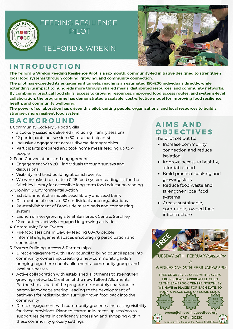 Feeding Resilience in Telford & Wrekin: More Than Food