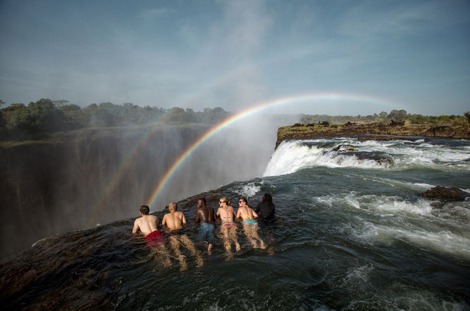 Devil's Pool at Livingstone Island closed for the season - but Angel's Pool still welcomes guests!