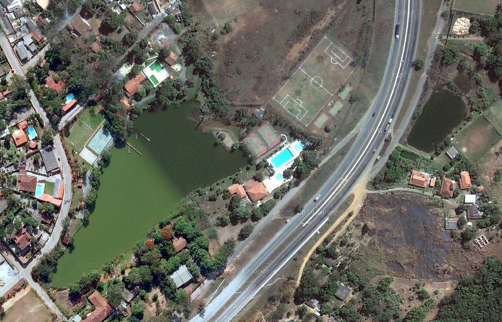 Vista aérea do Clube da Assefaz!