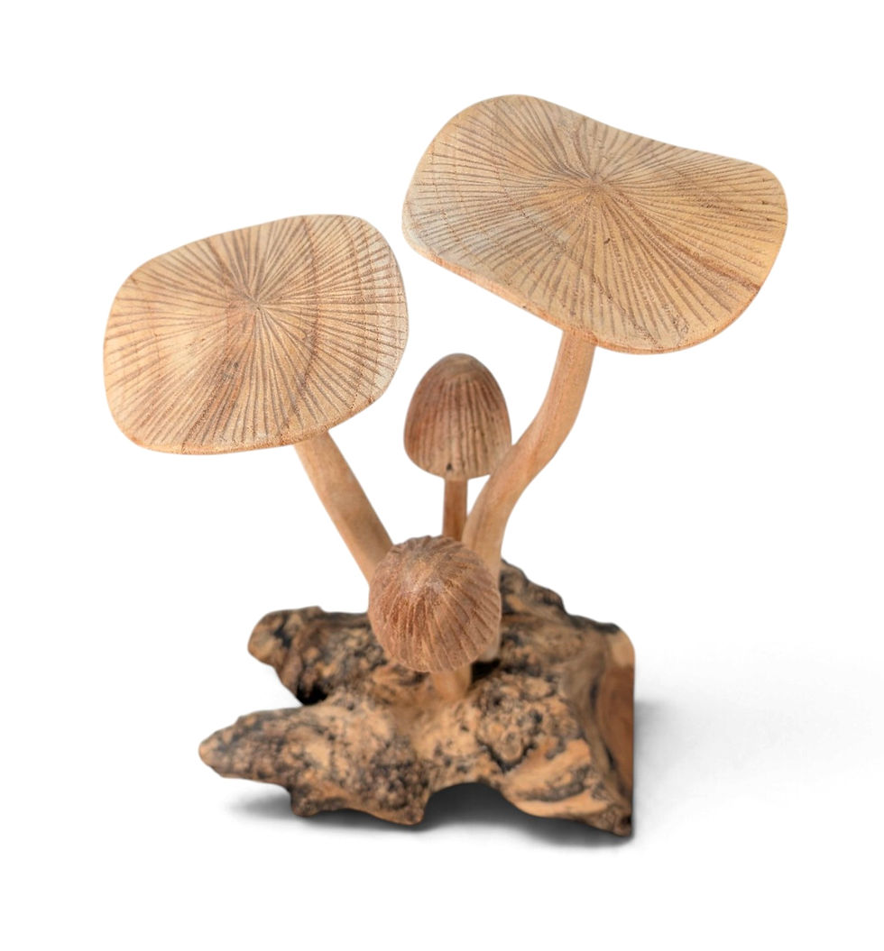 Thumbnail: Woodland mushroom cluster for an indoor tabletop