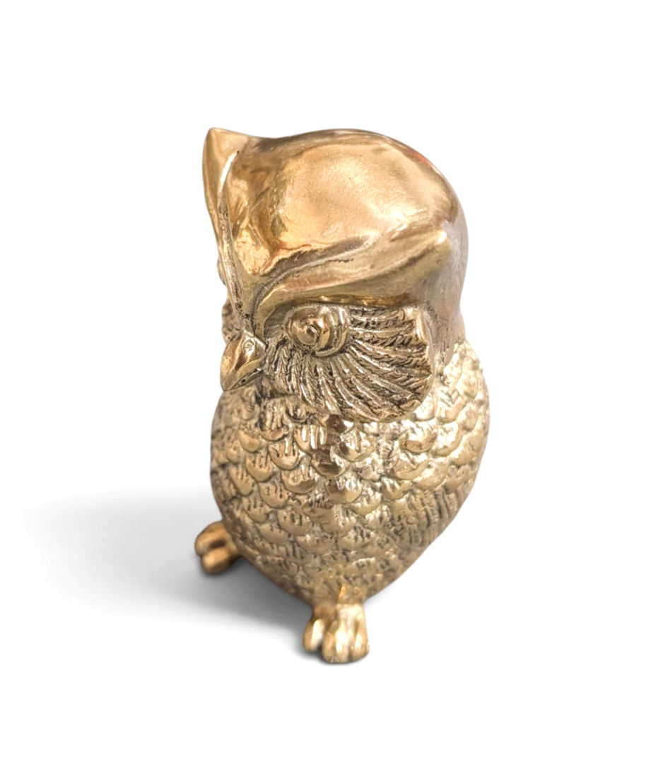 Thumbnail: Owl display figure in brass