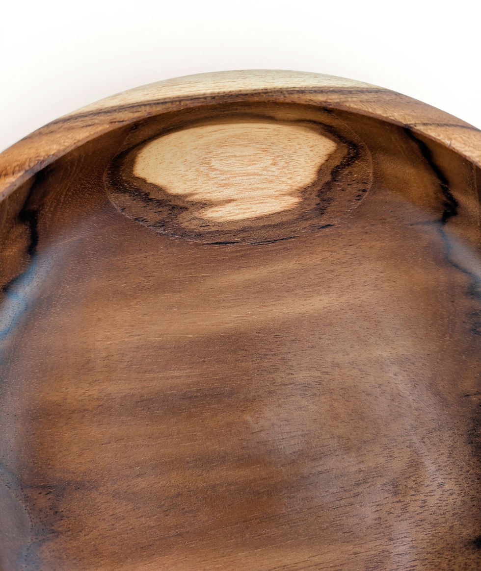 Thumbnail: Wooden teak bowl for kitchen counter use