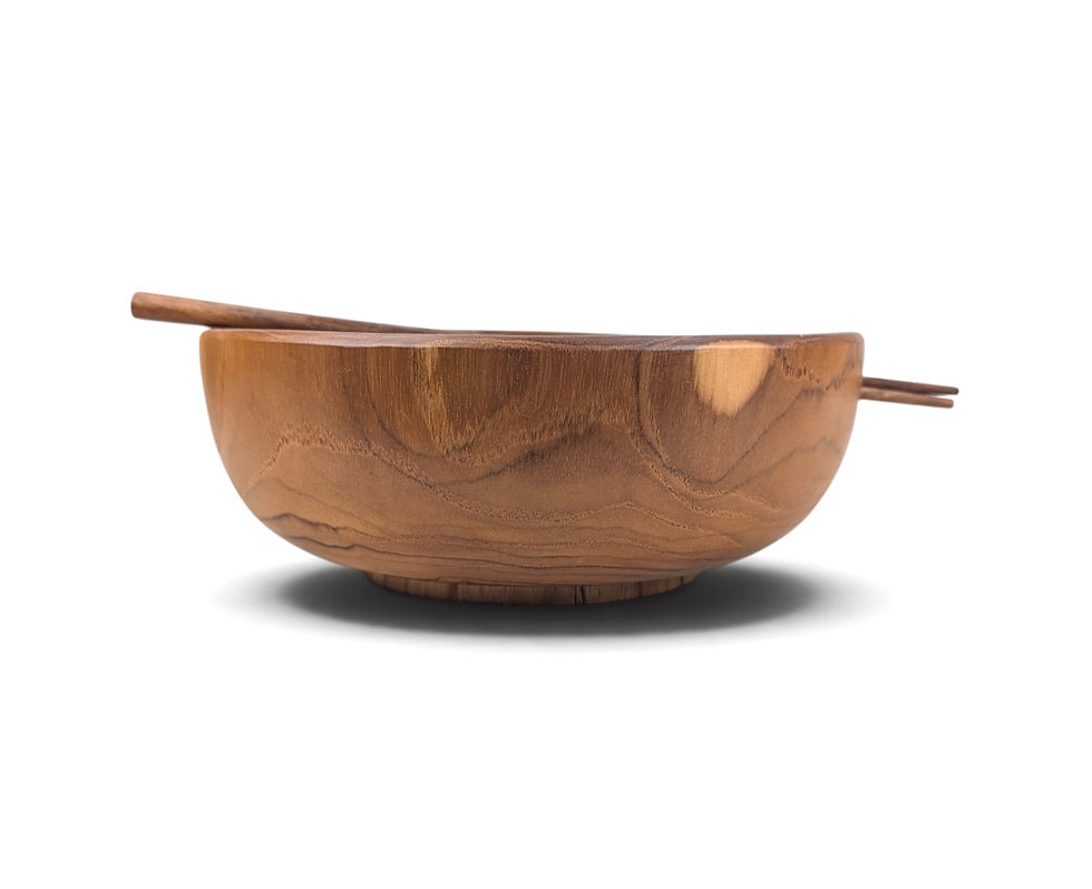 Thumbnail: Teak noodle bowl for kitchen and dining use