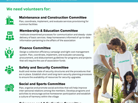 VOLUNTEERS NEEDED! 👇