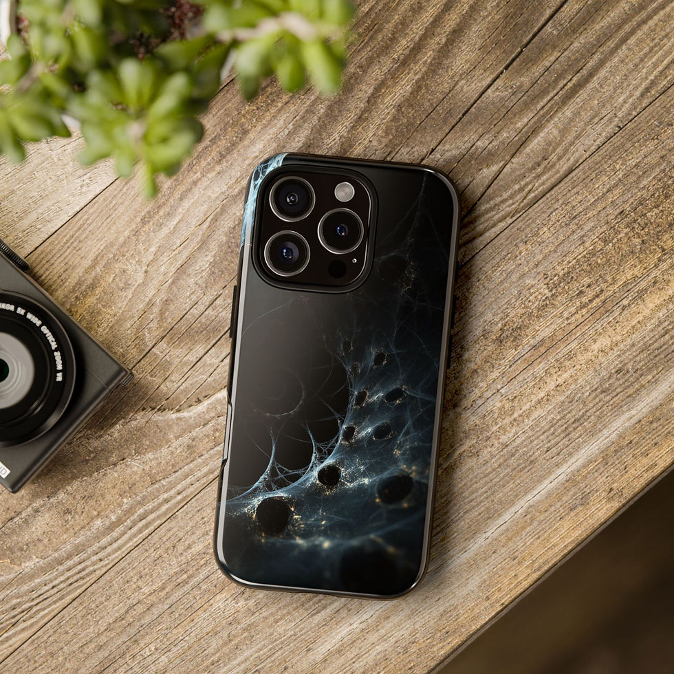 Thumbnail: Fractal Galaxy Phone Case, Stylish Tough Phone Cover, 
