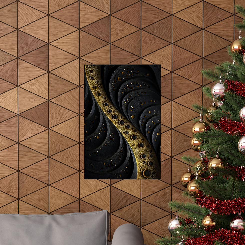Thumbnail: Art Neuveau wall art print mock up