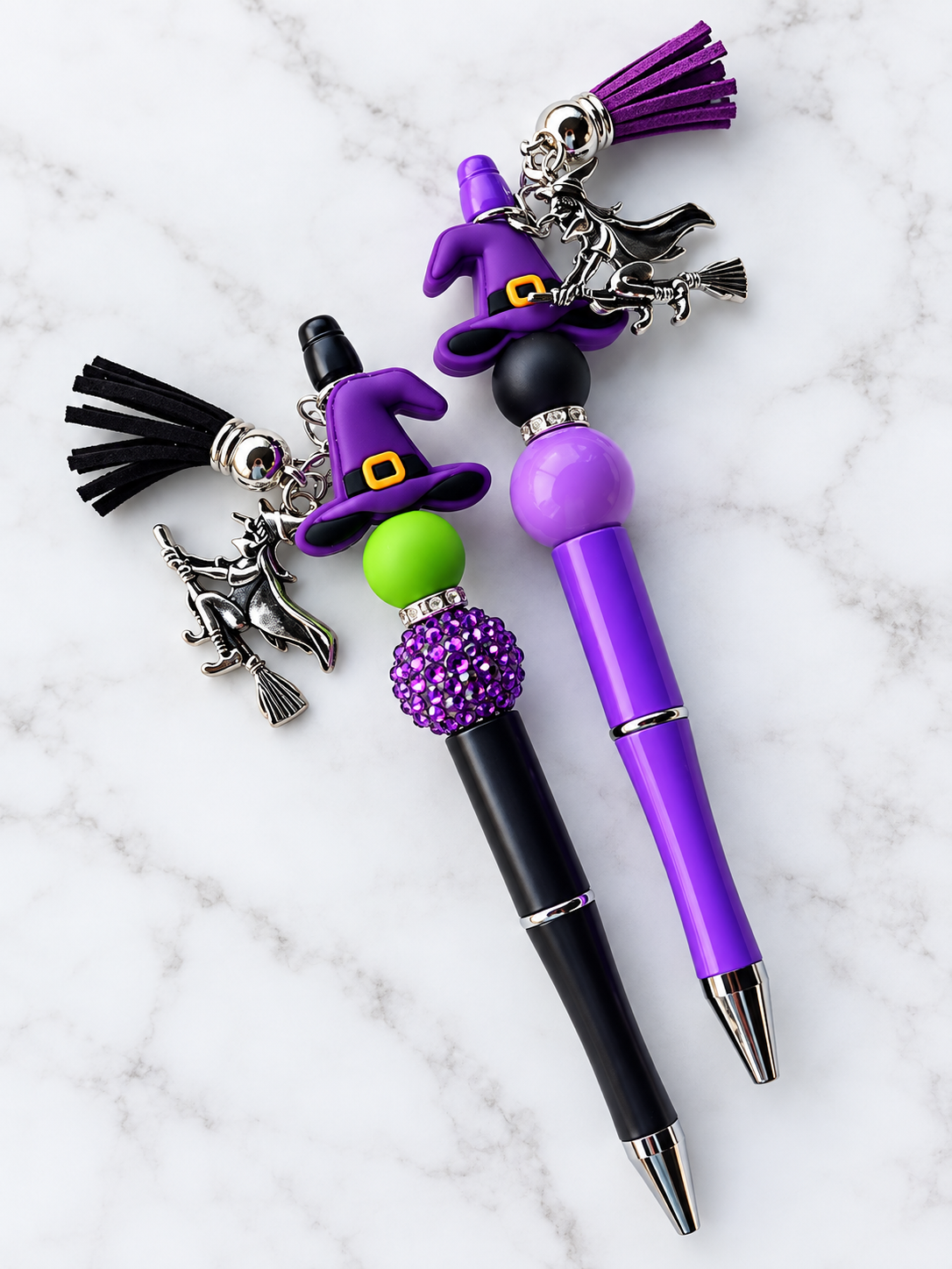 Halloween Beaded Pen-Witch Hat Style