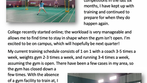 An Update from School and Badminton with Esther Shi!
