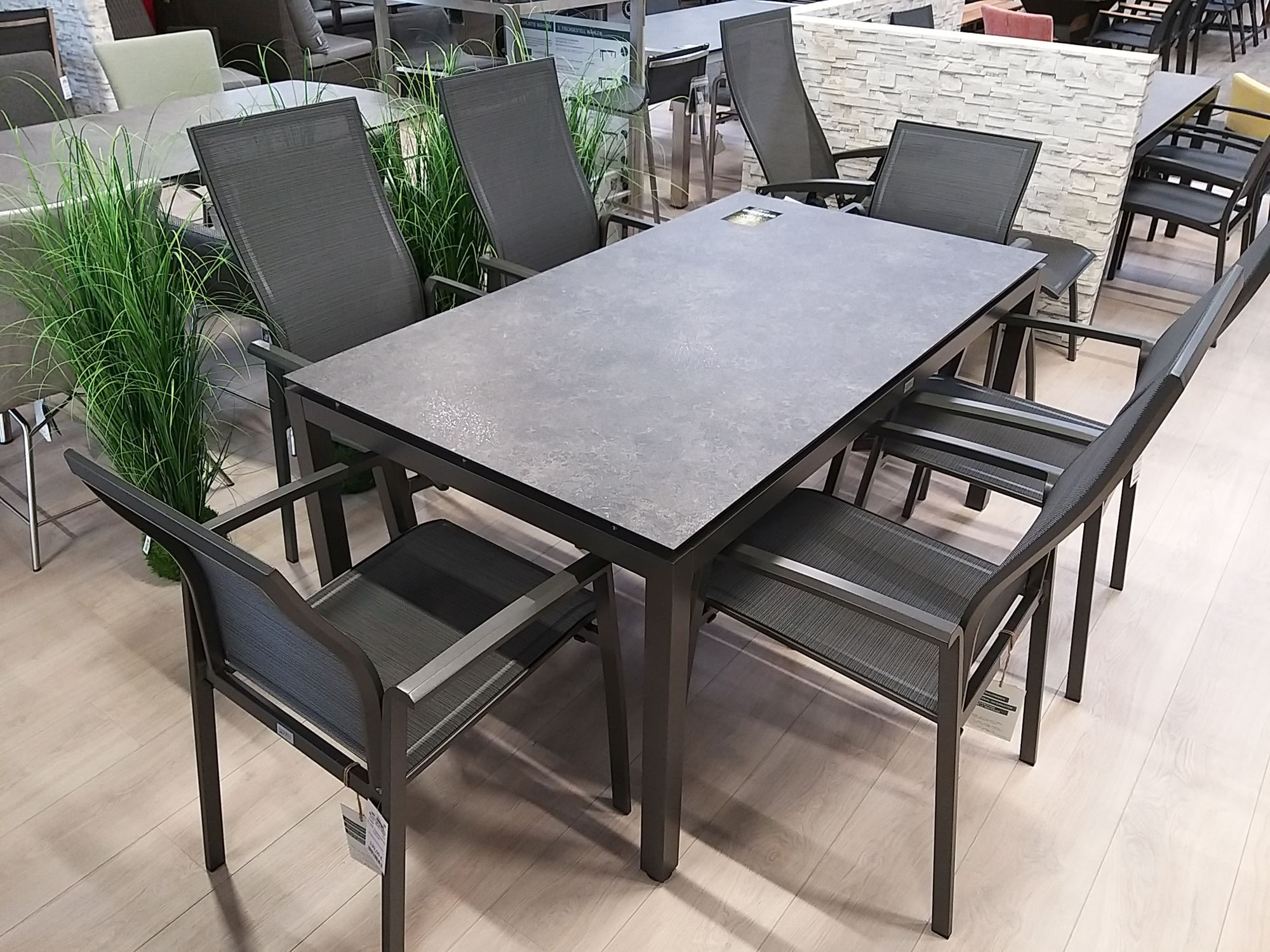 Dining Sitzgruppe Stern KARI anthrazit