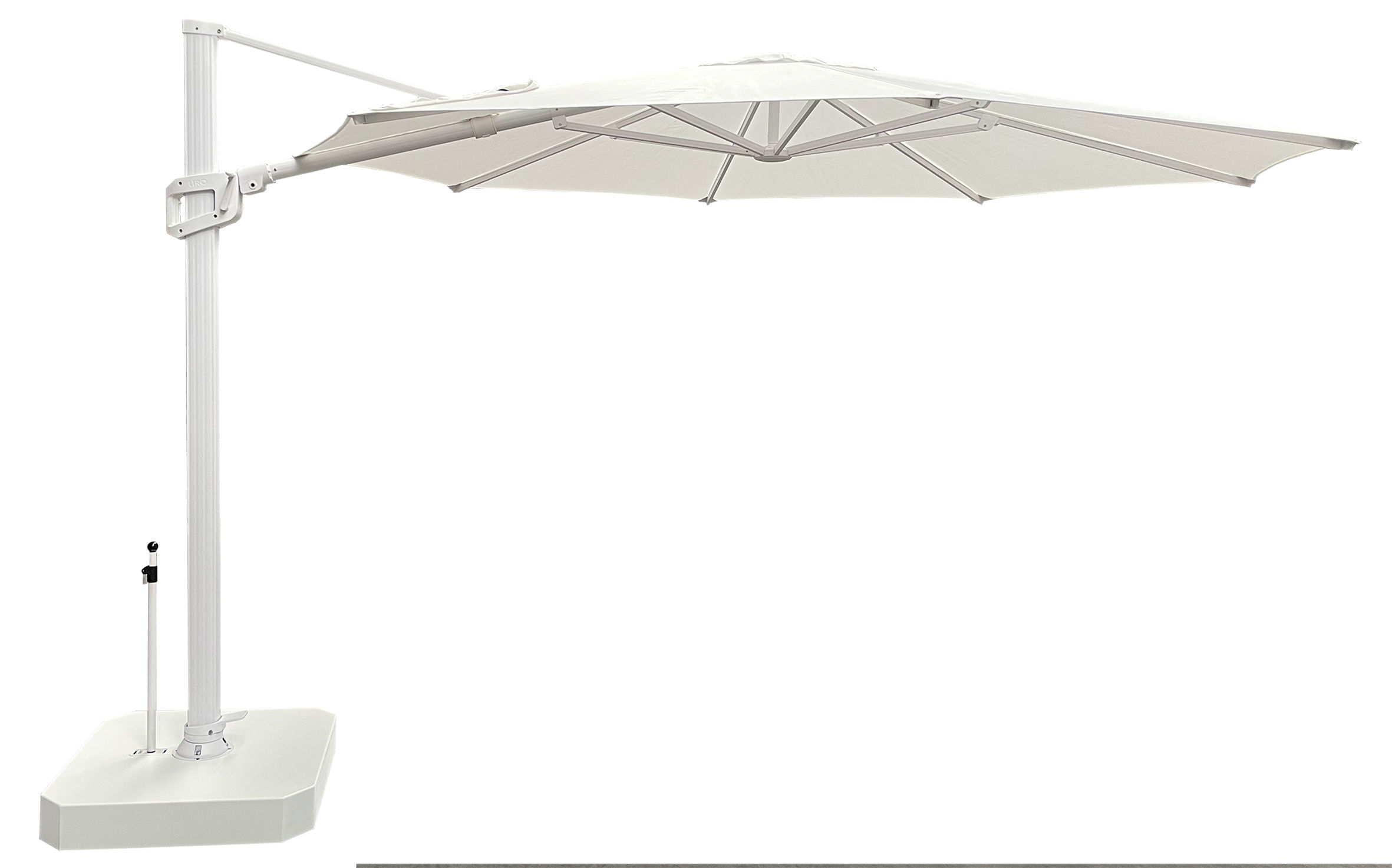 LIRO AMRUM Ampelschirm D350cm 3R - weiß Stoff weiß
