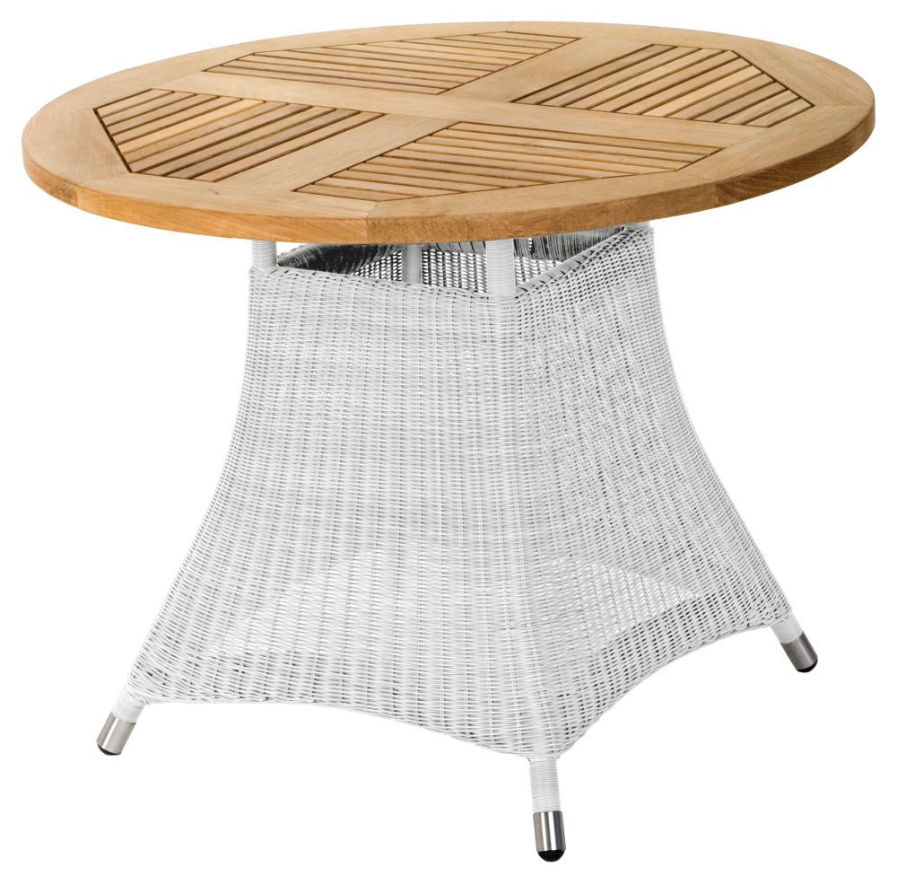 Zebra  LOOMUS  Tisch 100cm rund    silkwhite