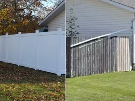 Vinyl fence vs wood fence