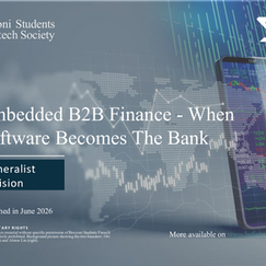 Embedded B2B Finance - When Software Becomes The Bank 