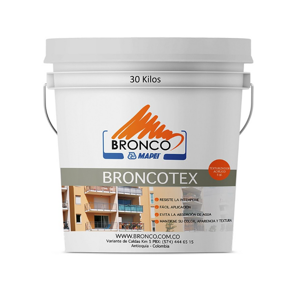 BRONCOTEX EXTERIOR X 30 KG PINTURA TEXTURIZADA