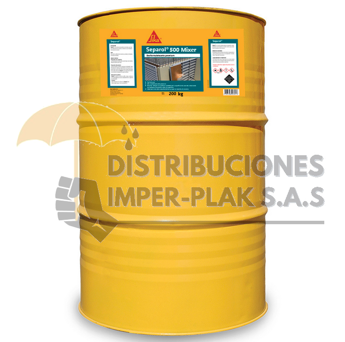 SIKA SEPAROL-500 MIXER X 200. KG. REPELENTE DISPERSOR