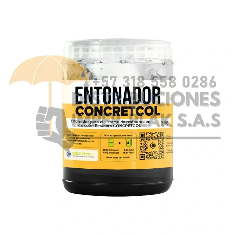 ENTONADOR CONCRETCOL PARA EL SISTEMA DE RESTAURACIÓN TONOS AMARILLOS X 350g