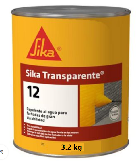 SIKA TRANSPARENTE 12 IMPERMEABILIZANTE PARA PIEDRA X 3.2kg