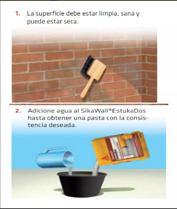 Miniatura: SIKAWALL ESTUKA CAPA FINA ESTUCO DE RELLENO FINO  X 40kg