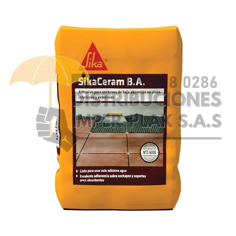 SIKACERAM-230 B.A. GRIS ADHESIVO PARA PORCELANATO EXTERIOR X 25kg
