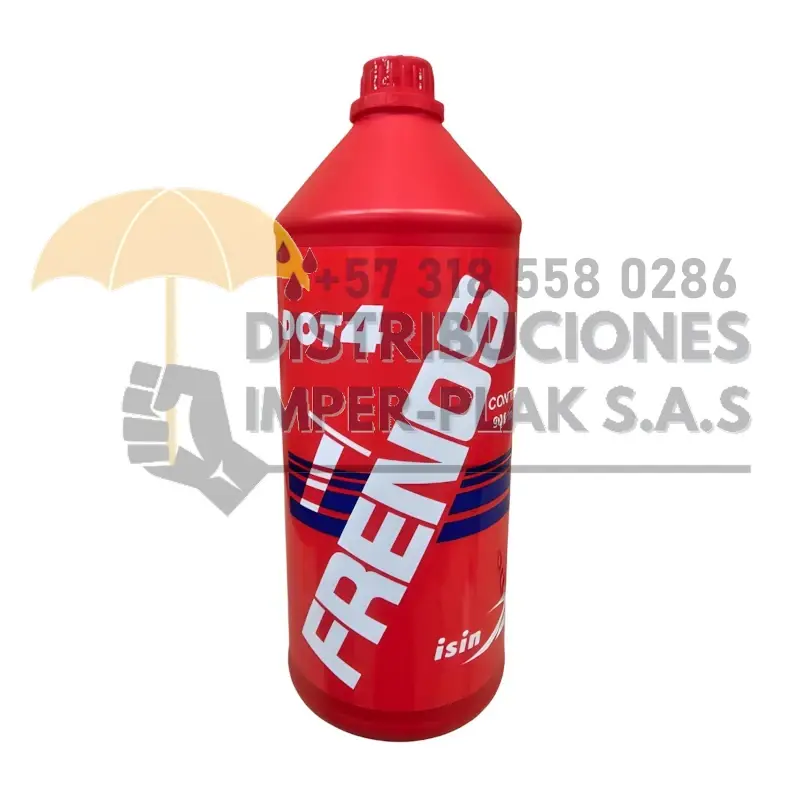 LÍQUIDO PARA FRENOS DOT 4 ISIN FLUIDO HIDRÁULICO X 900cc
