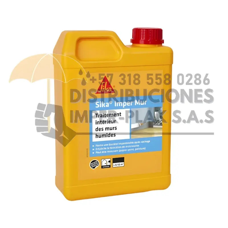 SIKA IMPER MUR IMPRIMANTE PARA PINTURAS X 1kg