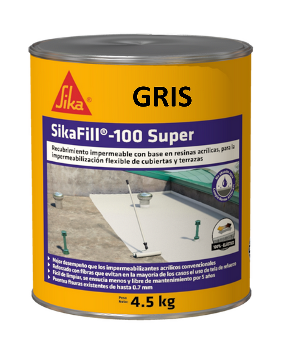SIKAFILL-100 SUPER GRIS IMPERMEABILIZANTE X 4.5kg