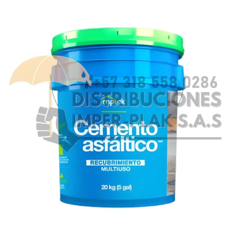 CEMENTO ASFÁLTICO PEGAMENTO, RECUBRIMIENTO A BASE DE AGUA X 5gal
